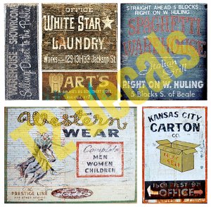 O Scale Ghost Sign Decals #4