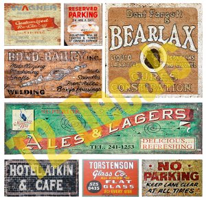 O Scale Ghost Sign Decals #6