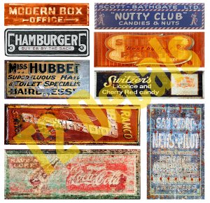 O Scale Ghost Sign Decals #7