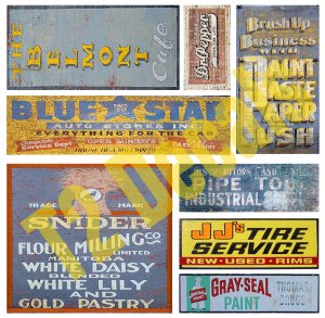 O Scale Ghost Sign Decals #8