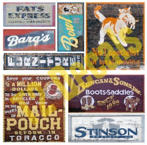 O Scale Ghost Sign Decals #9