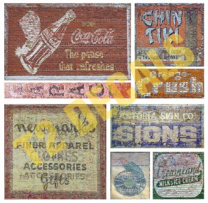 O Scale Ghost Sign Decals #17