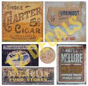 O Scale Ghost Sign Decals #18