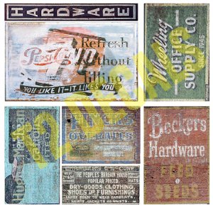 O Scale Ghost Sign Decals #26