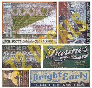O Scale Ghost Sign Decals #28