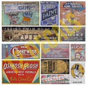 O Scale Ghost Sign Decals #30