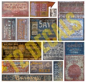 O Scale Ghost Sign Decals #32