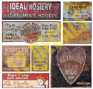 O Scale Ghost Sign Decals #35