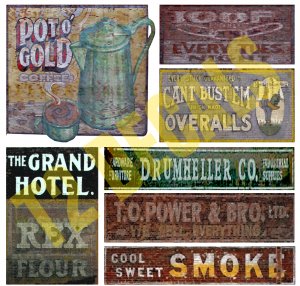 O Scale Ghost Sign Decals #37