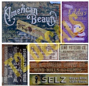 O Scale Ghost Sign Decals #38