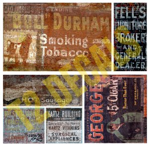 O Scale Ghost Sign Decals #39