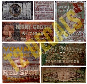 O Scale Ghost Sign Decals #40