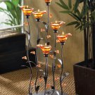 ITEM #12793 Amber Calla Lily Candle Holder