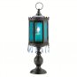 ITEM #13401 Exotic Azure Pedestal Candle Lantern NEW