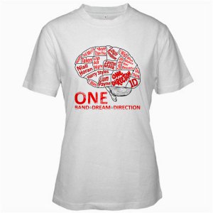 1D One Direction Music tour 2012 white t shirt S M L XL Size