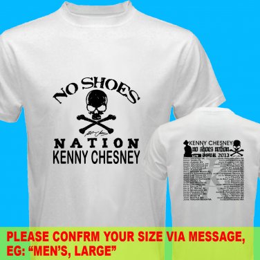 A09 Kenny Chesney No Shoes Nation Tour Date 2013 Tee T - Shirt SIZE S M L XL 2XL
