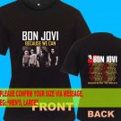 A05 Bon Jovi Because We Can Tour Date 2013 Tee T - Shirt SIZE S M L XL 2XL