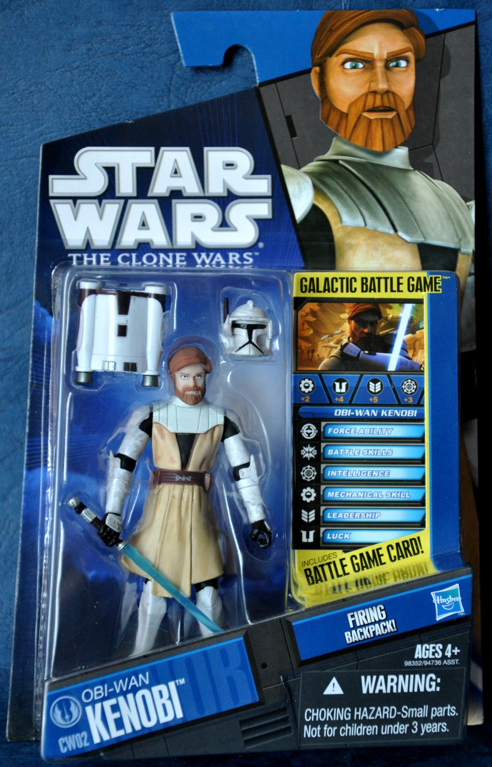 OBI-WAN KENOBI Star Wars The Clone Wars Action Figure #CW02 2010