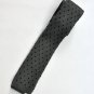 New High Quality Fashion Knitted Tie For Men Gray With Black Dots