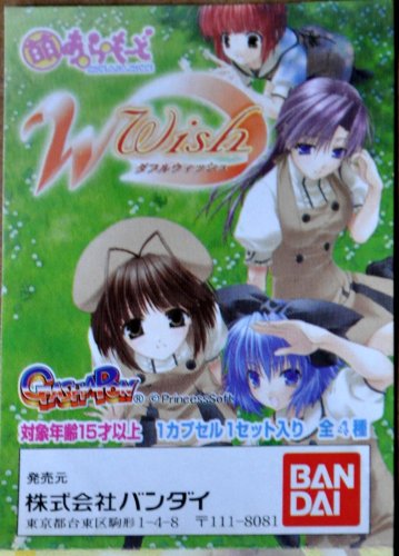 Rare BANDAI Gashapon Moe W Wish ANIME 4 Inches Figure Set of 4 Japanese School Girls