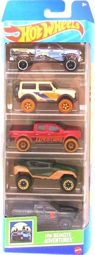 New 2022 Hot Wheels HW Remote Adventures 5 Pack Diecast Vehicles