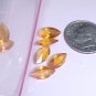 10x5 Amber Color Navette Stones  12 Pcs S137 tnk-ent