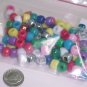 Mixed Color Asst Pony Beads  100+Pcs  S124 tnk-ent