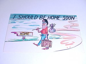 Vintage Humor Post Card postcard  #PCA  tnk-ent