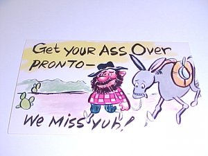 Vintage Humor Post Card postcard #PCD  tnk-ent