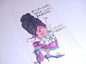 Vintage Humor Post Card postcard #PCJ  tnk-ent