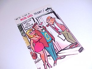 Vintage Humor Post Card postcard #PCK  tnk-ent