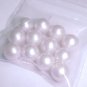 9.5-10mm White No Hole Pearls  12Pcs A881  tnk-ent