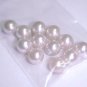 10mm Antiqued White No Hole Pearls  12Pcs A882  tnk-ent