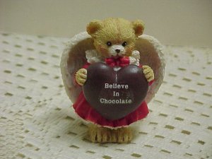 A Beary Chocolate Angel ENESCO  B629* tnk-ent