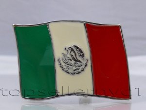 Brand New MEXICO FLAG BELT BUCKLE