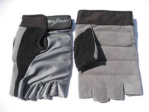 Pro Leather Mesh GEL Padded Gloves Gym Wear Exercise Workout