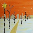 Modern Snowy City Landscape