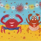 Dancing Crabs on Beach