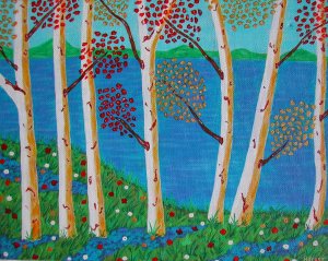 Trees By The Lake