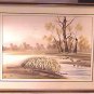 Framed Acrylic Landscape Painting Signed