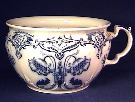 Flow Blue Chamber Pot Ford & Sons England