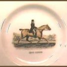 Porcelain Dish with Horse and Rider - France