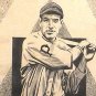 Pie Traynor Period Autograph on Pen & Ink Drawing 1934