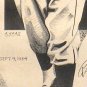 Pie Traynor Period Autograph on Pen & Ink Drawing 1934