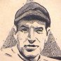 Pie Traynor Period Autograph on Pen & Ink Drawing 1934