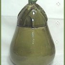 Pear Figural Honey Pot or Jam Jar