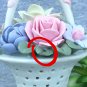 Bisque Porcelain Flower Basket Vintage Cottage Look
