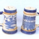 Souvenir Florida Salt & Pepper Shakers with Palm Trees and 'Rope' Trim