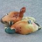 Bisque Porcelain Mallards Salt & Pepper Shakers Vintage Ducks S&P