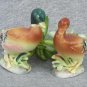 Bisque Porcelain Mallards Salt & Pepper Shakers Vintage Ducks S&P